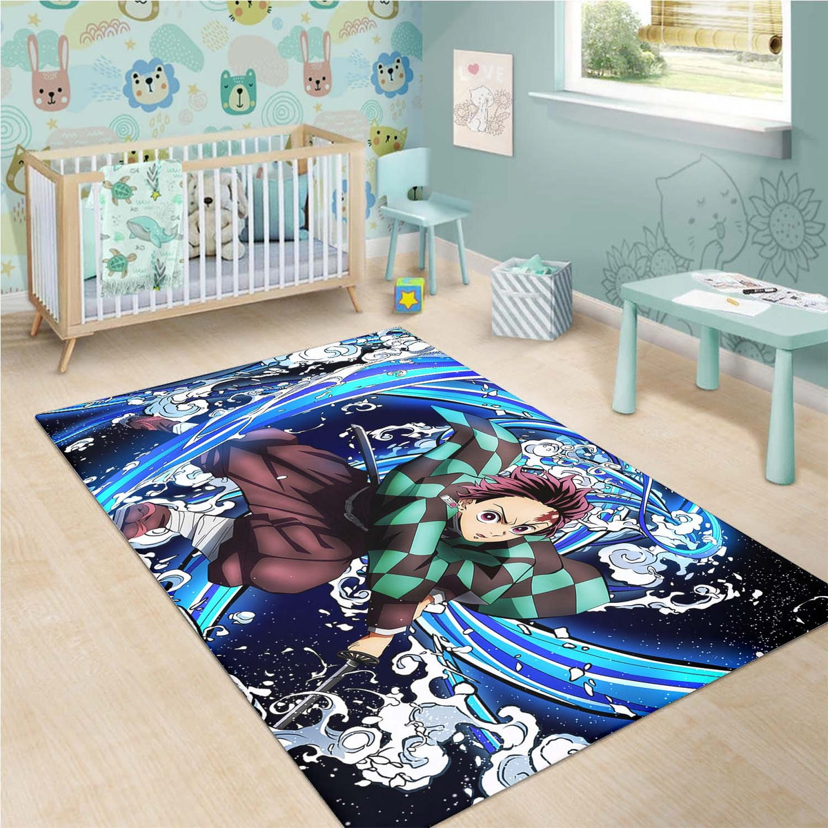 Tanjiro Kamado 4 Teppich Ver 1