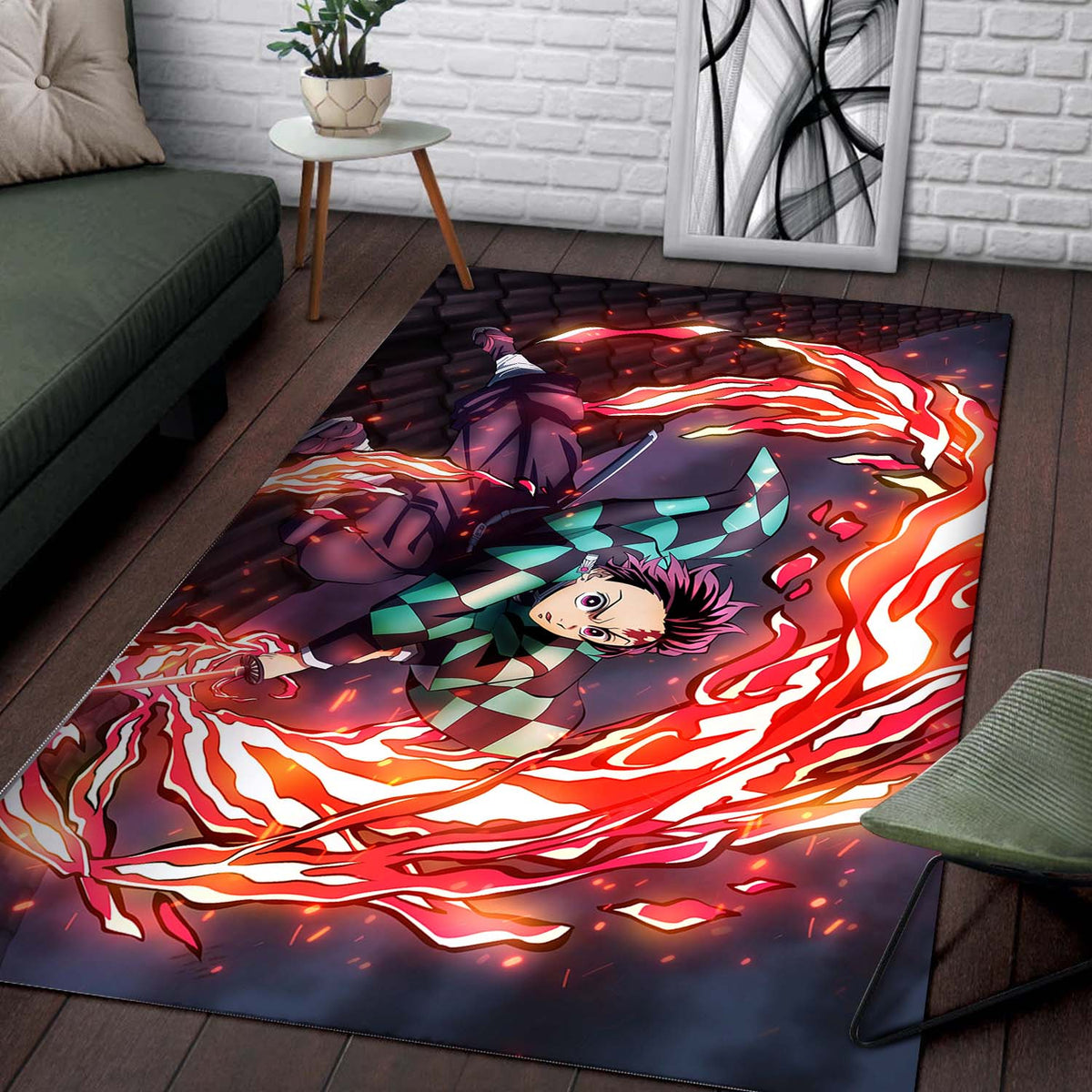 Tanjiro Kamado 5 Teppich Ver 1 2
