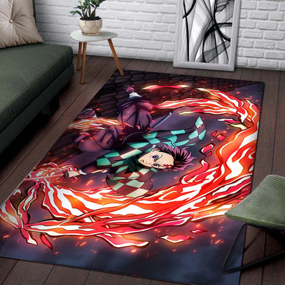 Tanjiro Kamado 5 Teppich Ver 1 2
