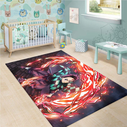 Tanjiro Kamado 5 Teppich Ver 1