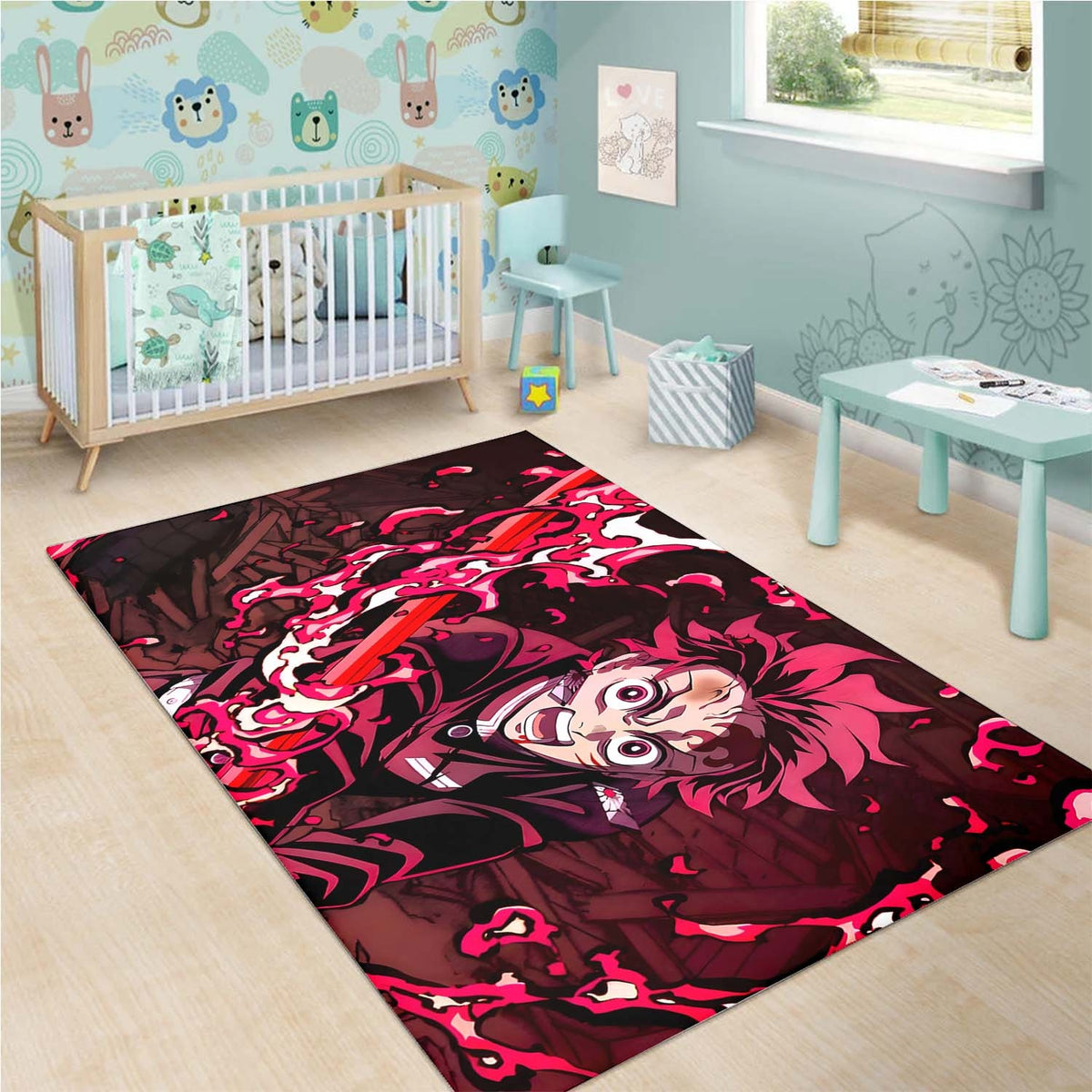 Tanjiro Kamado 6 Teppich Ver 1