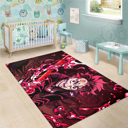 Tanjiro Kamado 6 Teppich Ver 1