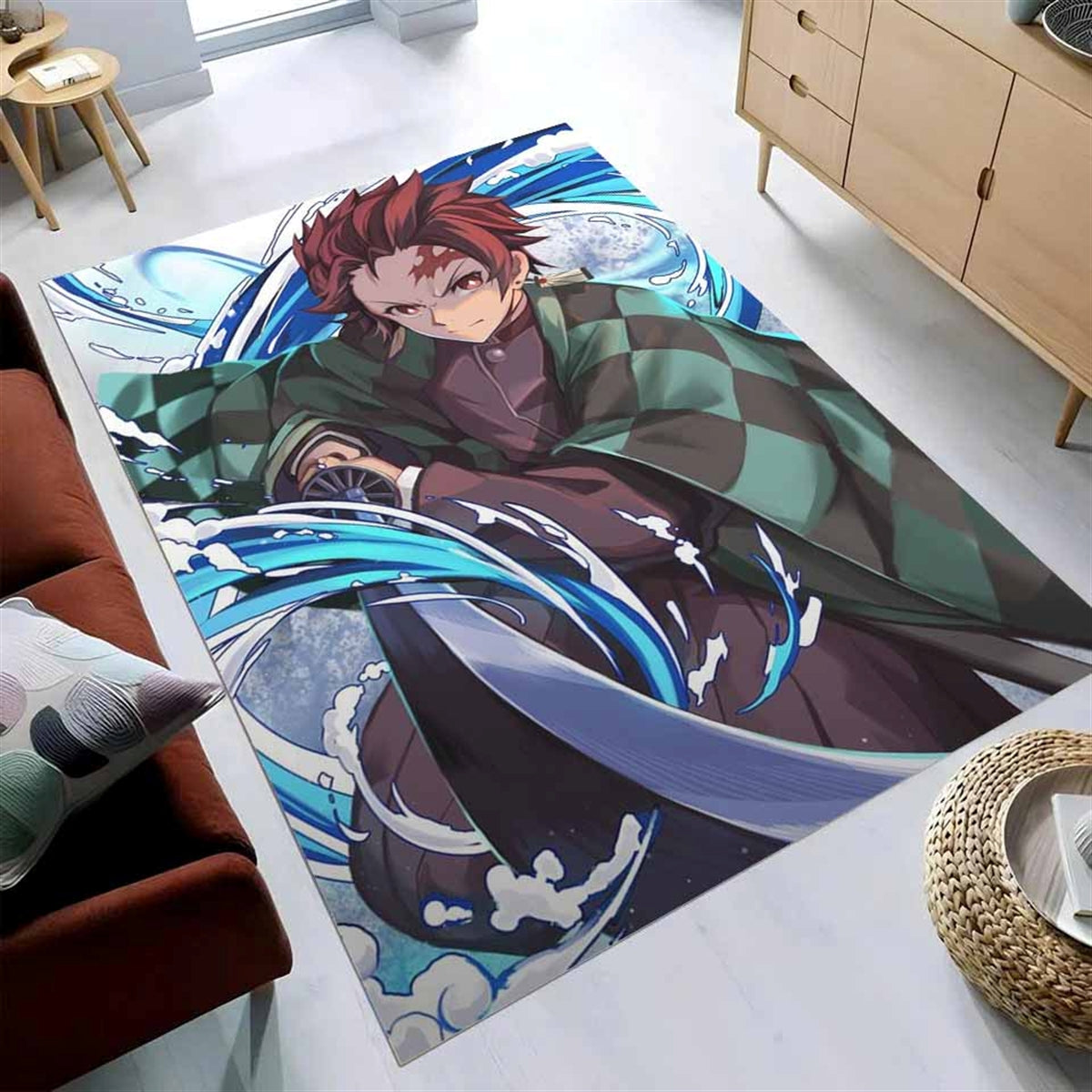 Tanjiro Water Breathing Dragon 7 Teppich