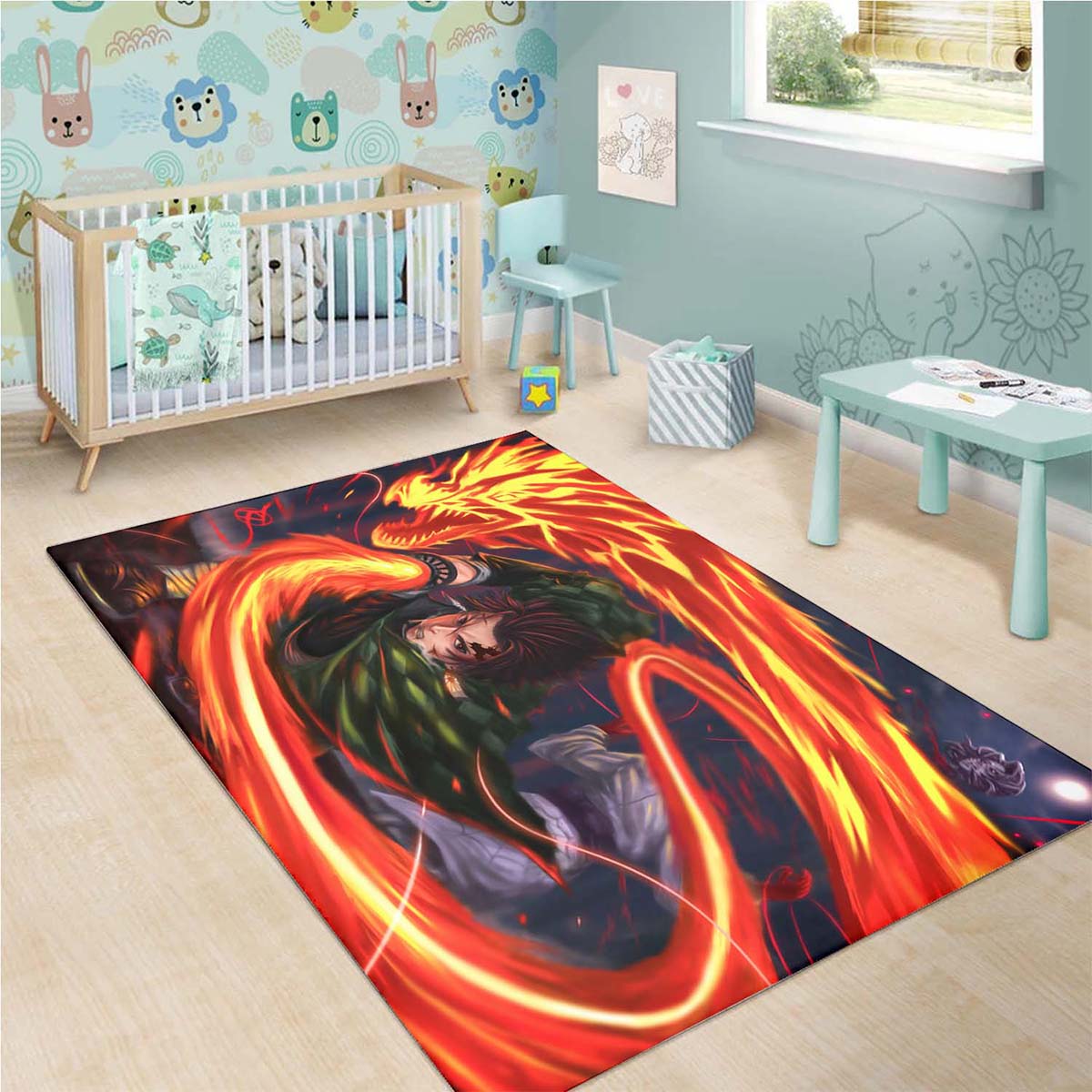 Tanjirou Demon Slayer Ronnel Trangia Teppich 3