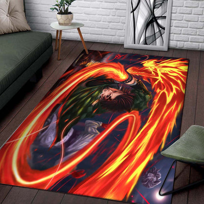 Tanjirou Demon Slayer Ronnel Trangia Teppich 2