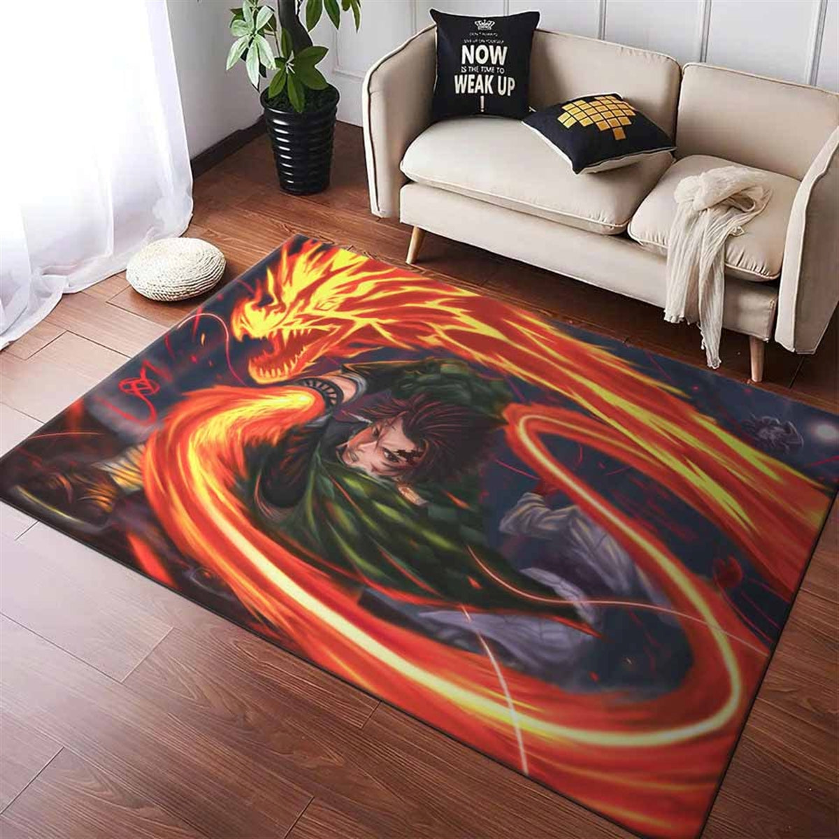 Tanjirou Demon Slayer Ronnel Trangia Teppich