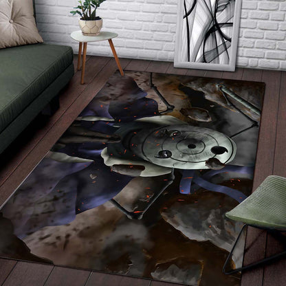 Uchiha Obito Darkness Artwork Manga Sharingan Teppich 2