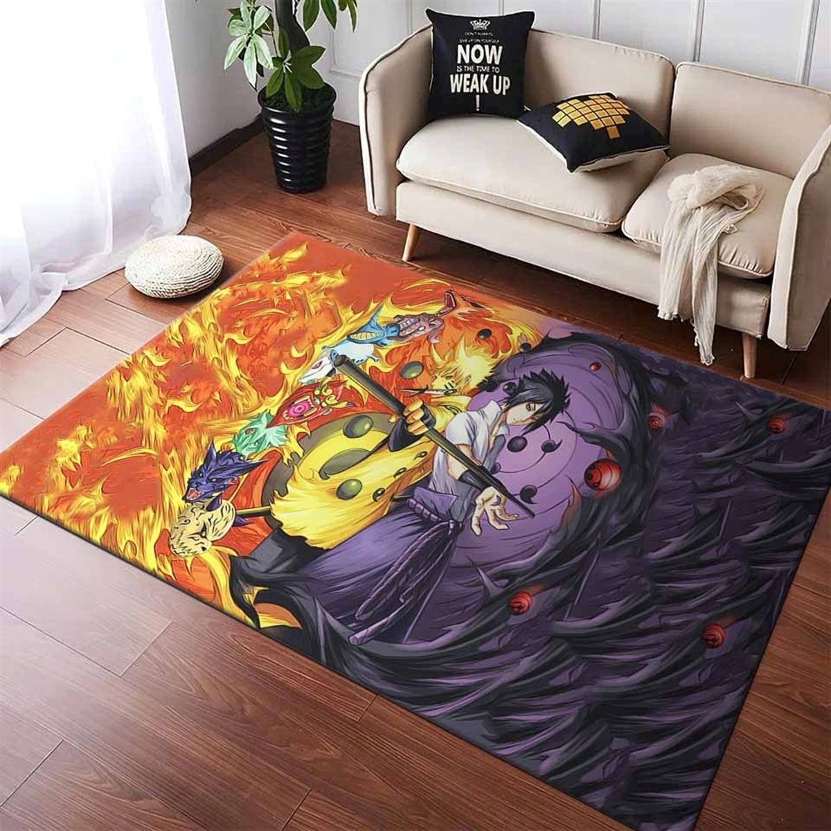 Uzumaki Naruto And Uchiha Sasuke Teppich