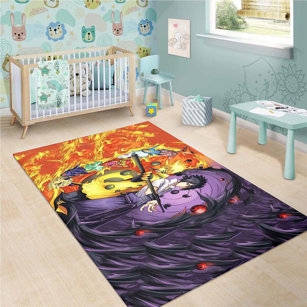 Uzumaki Naruto And Uchiha Sasuke Teppich 3