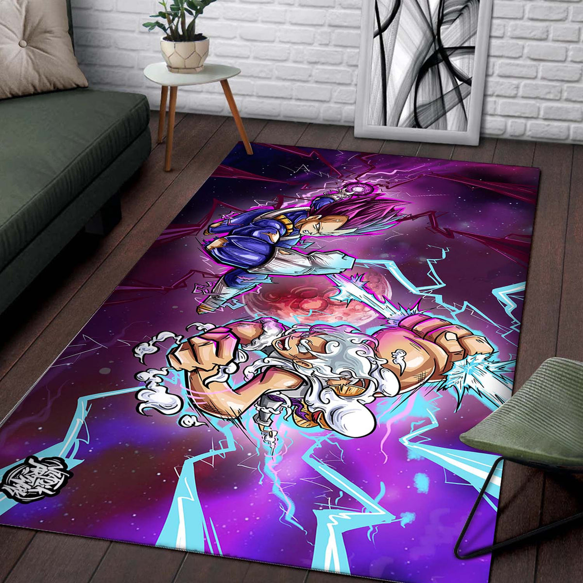 Vegeta Luffy Gear 5 Teppich 2