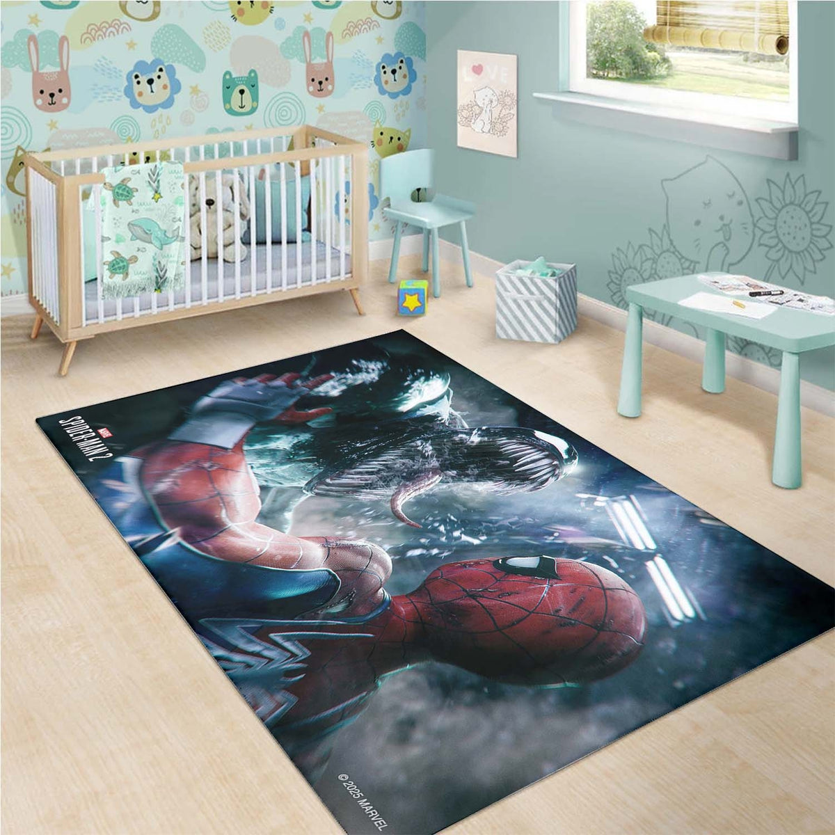 Venom Vs Spiderman Teppich
