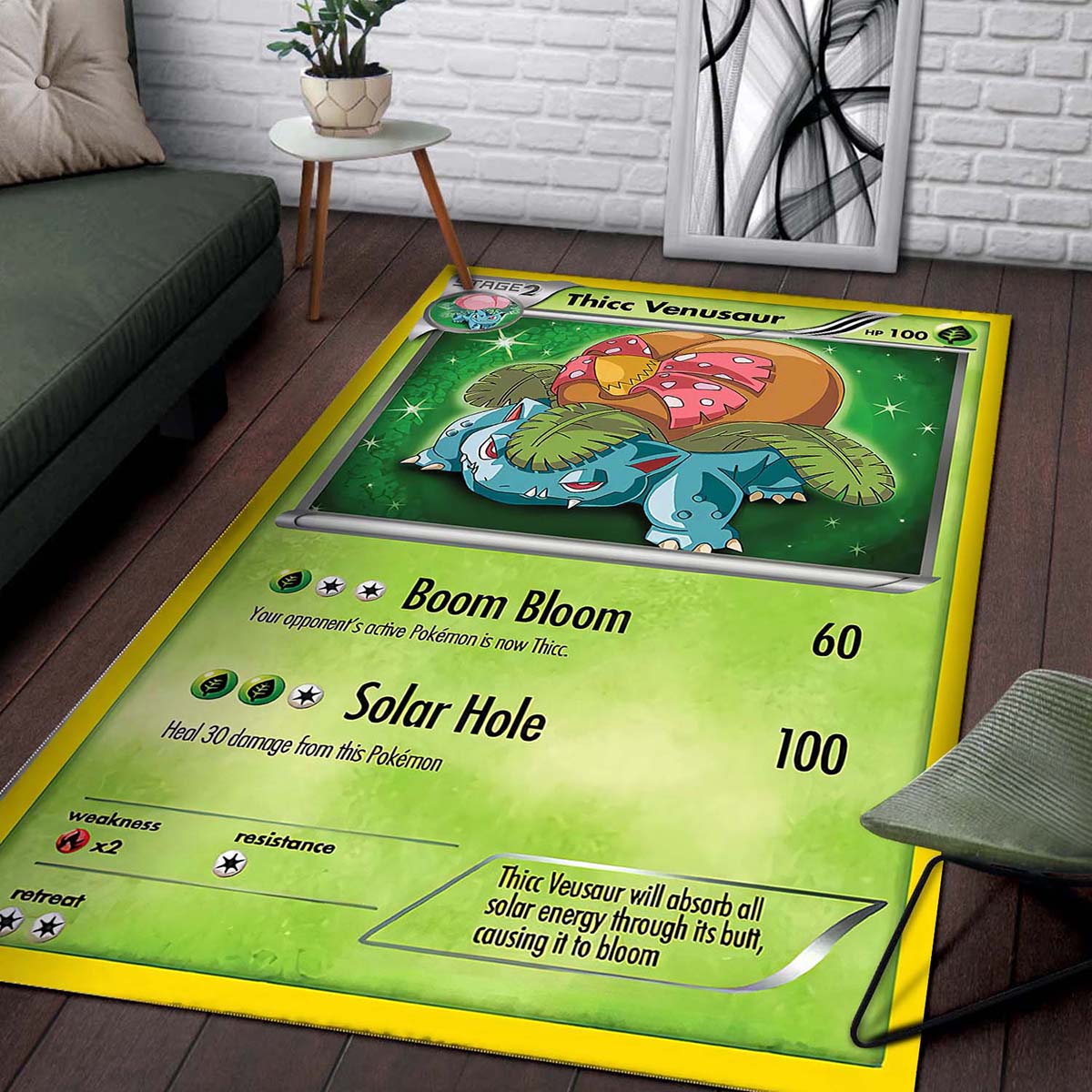 Venusaur Solar Beam Pokemon Teppich 2