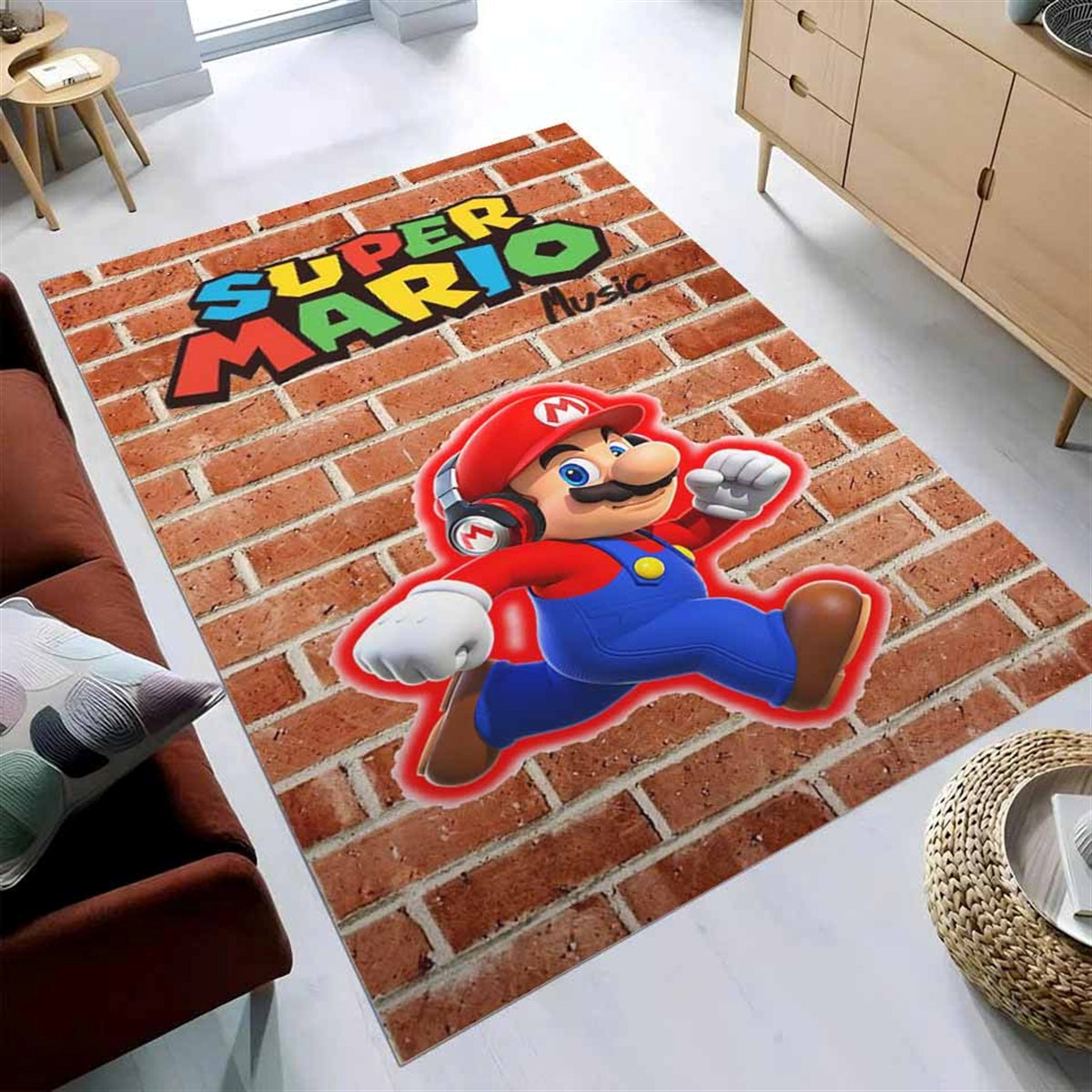 Video Game Fans Mario Teppich