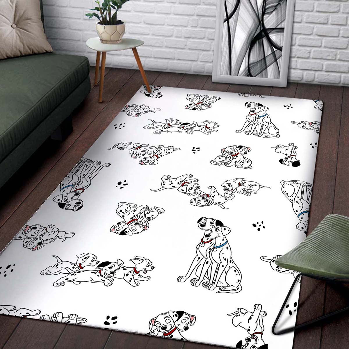White 101 Dalmatians Teppich 2