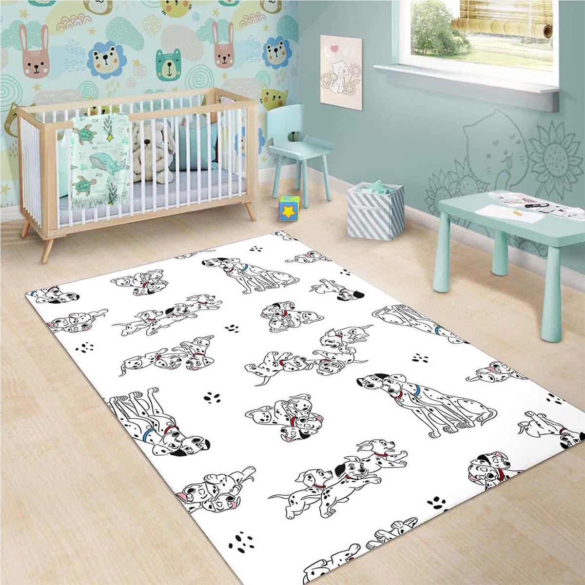 White 101 Dalmatians Teppich 3