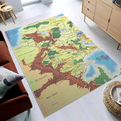 World Of Greyhawk Dungeons Dragons Map Teppich