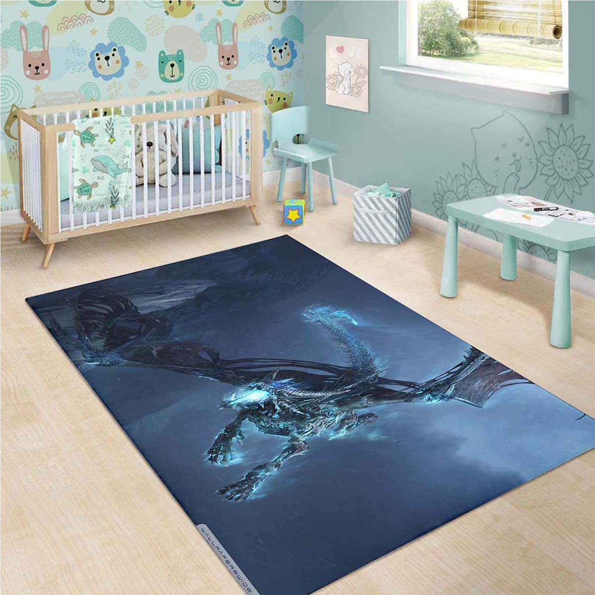 World Of Warcraft Ice Dragon 4k Teppich 3