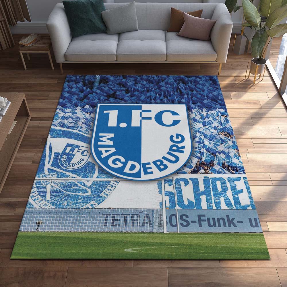1. FC Magdeburg - FCM Teppich 10 - Teppich für Fans