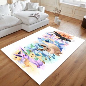 Alternative view of Alle Evoli-Entwicklungen Pokémon  - All Eevee Evolutions Pokemon 1001 Teppich - TOK
