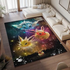 Alternative view of Alle Evoli-Entwicklungen Pokémon  - All Eevee Evolutions Pokemon 1005 Teppich - TOK