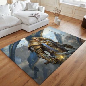 Alternative view of Anduin Wrynn Die Allianz-Armee World of Warcraft WOW Teppich - TOK