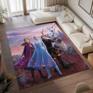 Alternative view of Anna Elsa Olaf Die Eiskönigin - Frozen Disney 1005 Teppich - TOK