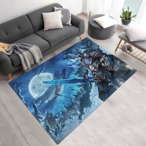 Arthas Menethil Der Lichkönig mit Frostgram World of Warcraft WOW Teppich - TOK