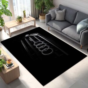 Audi Car Black Style Teppich - Teppich mit Automotiv-Motiv