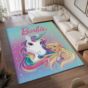 Alternative view of Barbie und Einhorn 2 Teppich - TOK