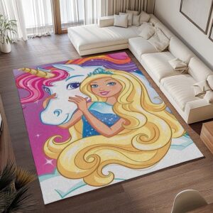 Alternative view of Barbie und Einhorn Teppich - TOK