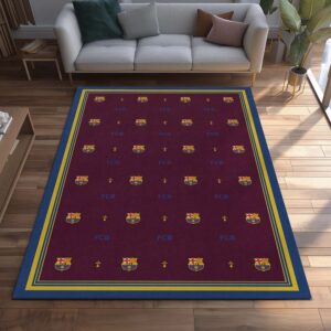 Alternative view of Barcelona Teppich | La Liga-Muster