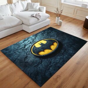 Alternative view of Batman Logo Klassisch Gelb Schwarz Teppich - TOK