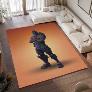 Alternative view of Schwarzer Ritter Fortnite-Skin 3 Teppich - TOK