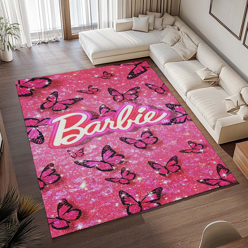 Schmetterlinge – Glitzer – Barbie Teppich - TOK – Bild 2