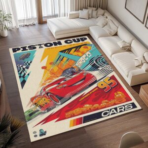 Alternative view of Cars 95 – Lightning McQueen 8 Teppich - TOK