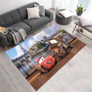 Cars – Lightning McQueen und Hook in Paris Teppich - TOK