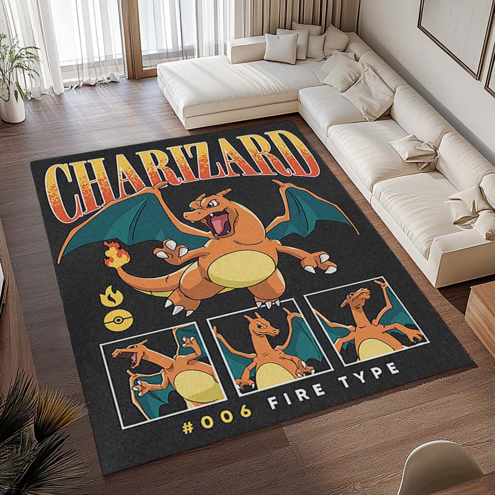 Glurak Pokémon - Charizard Pokemon 11 Teppich - TOK – Bild 2