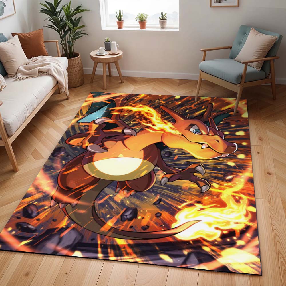 Glurak Pokémon - Charizard Pokemon 3 Teppich - TOK
