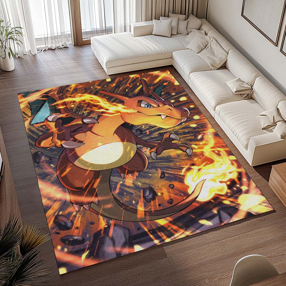 Glurak Pokémon - Charizard Pokemon 3 Teppich - TOK – Bild 2