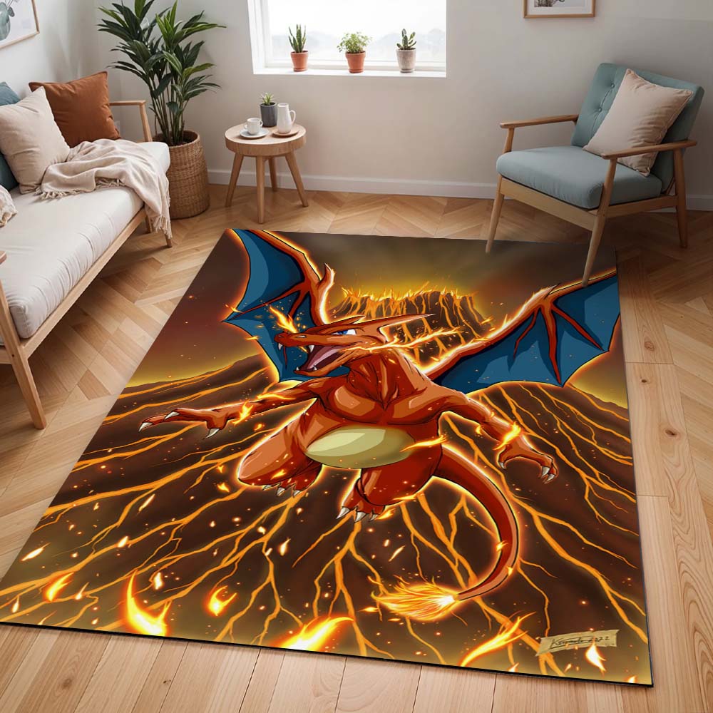 Glurak Pokémon - Charizard Pokemon 4 Teppich - TOK