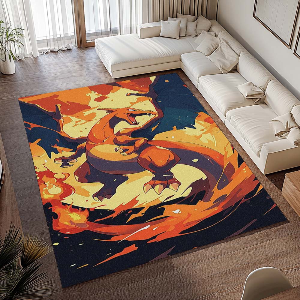 Glurak Pokémon - Charizard Pokemon 7 Teppich - TOK – Bild 2