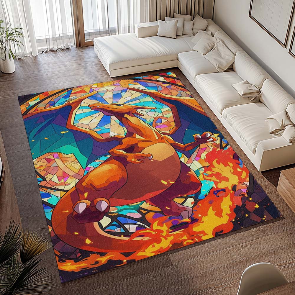 Glurak Pokémon - Charizard Pokemon 8 Teppich - TOK – Bild 2