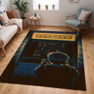 Kind spielt Pacman-Spiel Teppich - TOK