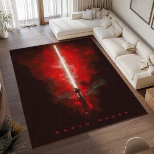 Alternative view of Darth Vader Rotes Lichtschwert Teppich - TOK