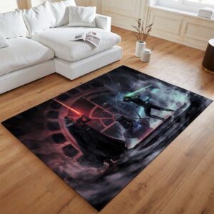 Alternative view of Darth Vader gegen Luke Skywalker Teppich - TOK