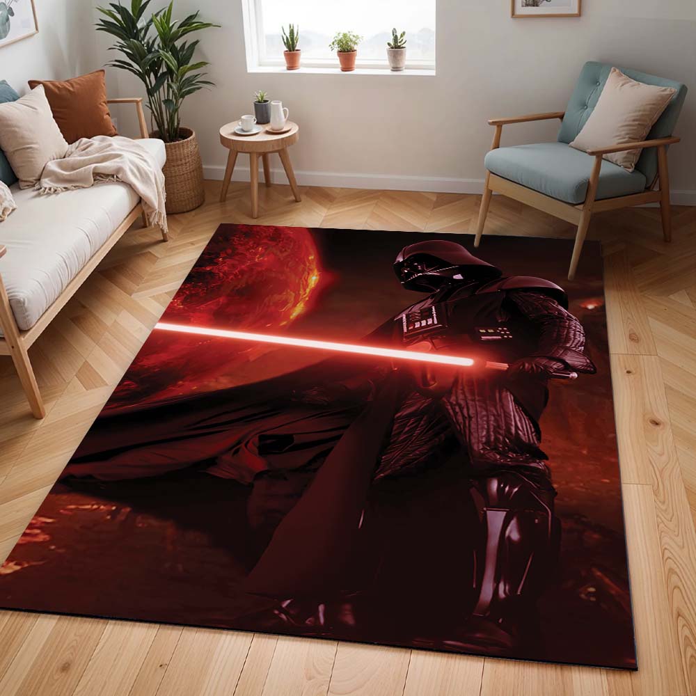 Darth Vader mit rotem Lichtschwert Teppich - TOK