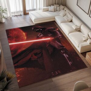 Alternative view of Darth Vader mit rotem Lichtschwert Teppich - TOK