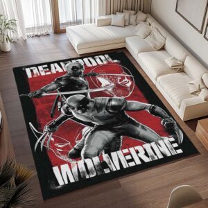 Alternative view of Deadpool und Wolverine Teppich - TOK