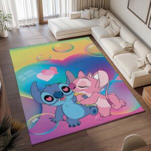 Alternative view of Disney Stitch und Angel verliebt 1 Teppich - TOK