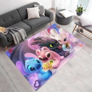 Disney Stitch und Ohnezahn Teppich - TOK